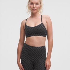 Lululemon Flow Y Bra Light Support A-C Cup Jaquard Size 4